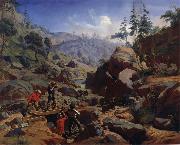 Charles Christian Nahl and august wenderoth Miners in the Sierras china oil painting reproduction